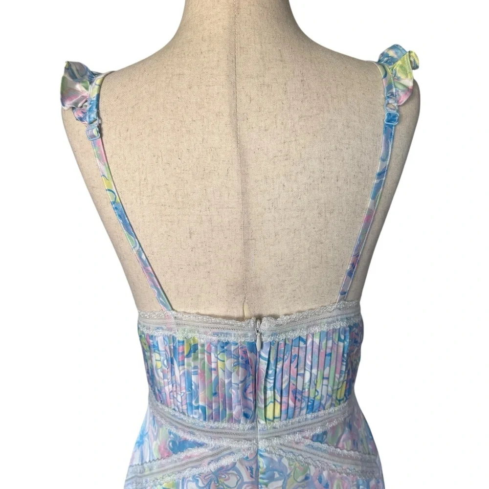 For Love And Lemons Midsummer Floral Mini Slip Dress In Medium - Picture 7 of 10